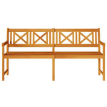 Garden Bench Brown 180 x 56 x 90cm Solid Acacia wood 4105526
