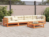 Garden Sofa Set Wax brown Solid pine wood 5 piece Modular 3299280