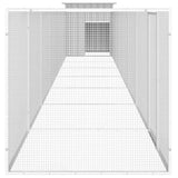 Chicken Cage Grey 800x91x100 cm Galvanised Steel 3106465