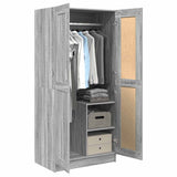 Wardrobe Grey Sonoma 82,5x51,5x180 cm Engineered Wood 826639