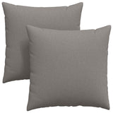 Sofa Pillows 2 pcs Taupe 80 x 80 cm Fabric 42014046