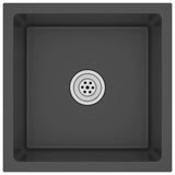ZNTS Handmade Kitchen Sink Black Stainless Steel 51501