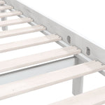 810083 Bed Frame without Mattress White Solid Wood 140x200 cm
