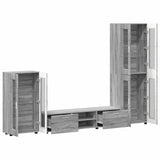 TV Cabinet Set FLORIN 3 pcs Grey Sonoma Engineered Wood 3397960