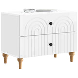 Bedside Cabinet with Drawer High Gloss White 62 x 34.5 x 48 cm 894089