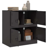 Sideboard Black Cold-rolled Steel Medium Sideboard Rectangular 841649