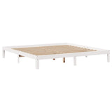 Bed Frame with Drawers without Mattress White 200x200 cm 3301957