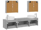 Bathroom Furniture Set 5 pcs Grey Sonoma 3407012