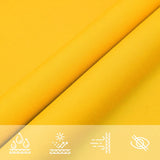 ZNTS Sunshade Sail Oxford Fabric Rectangular 3.5x4.5 m Yellow 135599