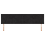 ZNTS LED Headboard Diamond Blocks Design Black 180 cm Velvet 3338248