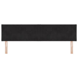 ZNTS LED Headboard Diamond Blocks Design Black 180 cm Velvet 3338248
