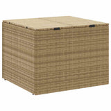 Garden Storage Box Mix Beige 291L Poly Rattan 365339