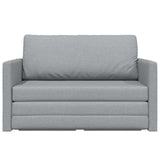 2-Seater Folding Sofa Bed Light Grey 124 x 71 x 78 cm Fabric 42030512