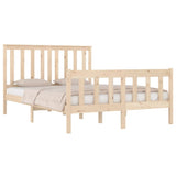 Bed Frame without Mattress Solid Wood Double 3103883