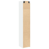 Slim Storage Cabinet White 40x42.5x225 cm Engineered Wood 3281273