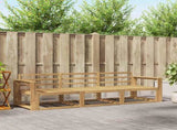 Outdoor Sofa Set 3 pcs White 257.5 x 83 x 73 cm 3385993