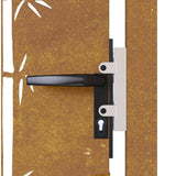 Garden Gate 100x125 cm Corten Steel Bamboo Design 153240