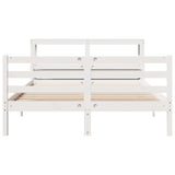 Bed Frame with Headboard without Mattress White 140x200 cm 3305944