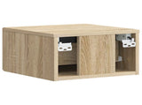 Wall-Mounted Bedside Cabinet 2 pcs Sonoma Oak 34.5 x 33 x 20 cm 898940