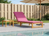 Sunlounger Cushion GEMERT 100% Polyester Pink 200 x 60 x 3 cm 948524
