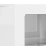 Sideboard High Gloss White 80.5 x 35 x 59 cm Engineered Wood 891328