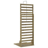 Outdoor Shower 225 cm Impregnated Pine Wood and Stainless Steel 886351