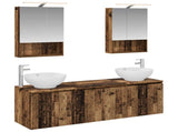 Bathroom Cabinet Set 5 pcs Old Wood Engineered Wood 3406485