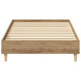 Bed Frame No Mattress Artisan Oak 75x190 cm Small Single Engineered Wood 861101