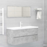 Sink Cabinet Concrete Grey 100x38.5x45 cm Engineered Wood 804768