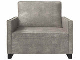 Armchair Light Grey 70 x 81 x 82 cm Faux Suede Fabric 42040988