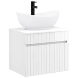 Bathroom Furniture Set High Gloss White Engineered Wood 3404314