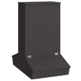 Pig Feeder Black 82 x 51 x 91.5 cm Cold-Rolled Steel 874642
