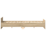 Bed Frame without Mattress Sonoma Oak 160x200 cm 3203763