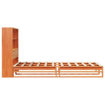 Bookcase Bed without Mattress Wax Brown 100x200 cm Solid Wood 3323916