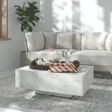 ZNTS Coffee Table Concrete Grey 85x55x31 cm Engineered Wood 803384