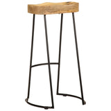 Bar Stools 2 pcs Solid Mango Wood 244010