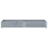 Garden Planter Grey 150x100 cm Solid Wood Pine 3295413