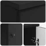 Desk with Shelf Black 142.5 x 50 x 75 cm Engineered Wood 3414631