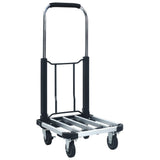 Foldable Transport Trolley 150 kg Aluminium Sliver 146448