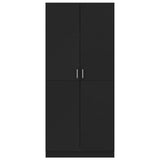 Wardrobe Black 80x52x180 cm Engineered Wood 800622