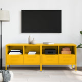 TV Cabinets 2 pcs Mustard Yellow 68x39x50.5 cm Steel 843049