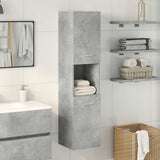 Bathroom Hanging Cabinet Concrete Grey 30x30x130 cm Engineered Wood 856220