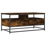 Coffee Table Smoked Oak 100x51x45 cm Engineered Wood 835286