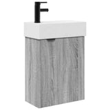 Bathroom Vanity Unit with Tap Grey Sonoma 45.5 x 22.5 x 84 cm 889430