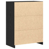 Bathroom Cabinet Black Oak 60 x 33 x 80 cm Engineered Wood 862551