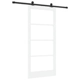 Sliding Door ORKDAL White and Black 93 x 202 cm 3332008