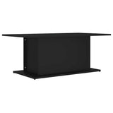 Coffee Table Black Engineered wood 102x55.5x40 cm Durable 810308