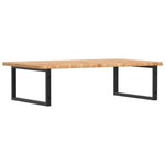 ZNTS Basin Shelf Wall Mounted Steel and Solid Wood Oak 3302481