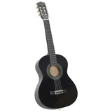 70127 8 Piece Classical Guitar Beginner Set Black 1/2 34