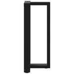 ZNTS Bar Table Legs T-Shaped 2 pcs Black 50x35x cm Steel 4013076